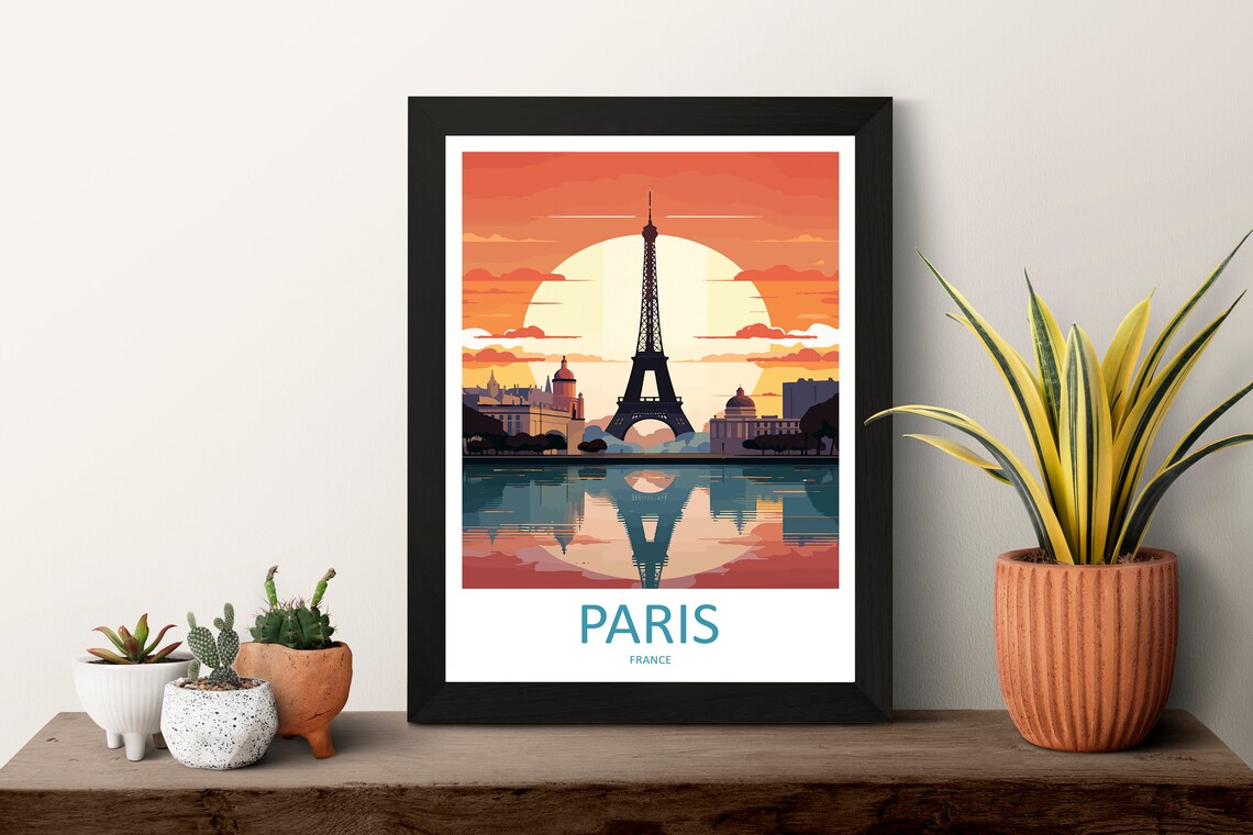 Paris Home Decor Gift Art Lovers Travel Poster - Image 3