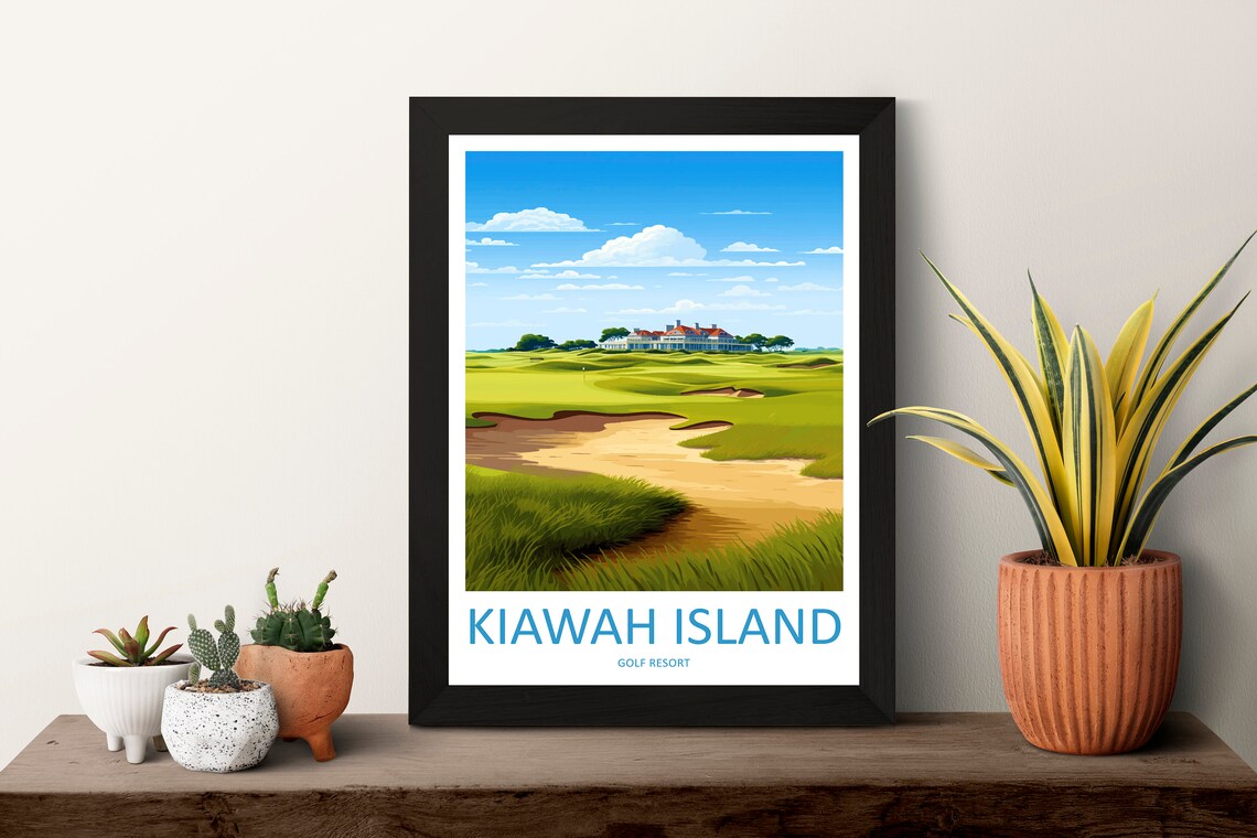 Kiawah Island Golf Club Travel Poster, Golf Art - Image 3