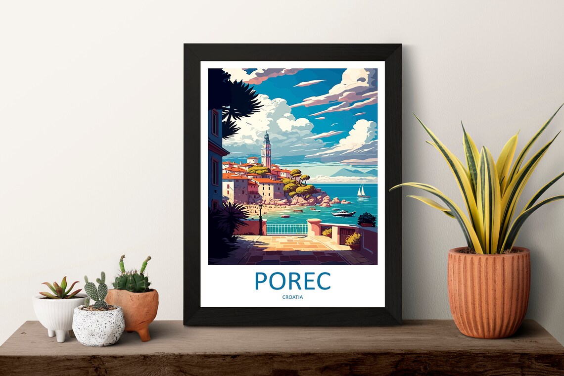 Porec Travel Poster, Croatia Destination Art - Image 3