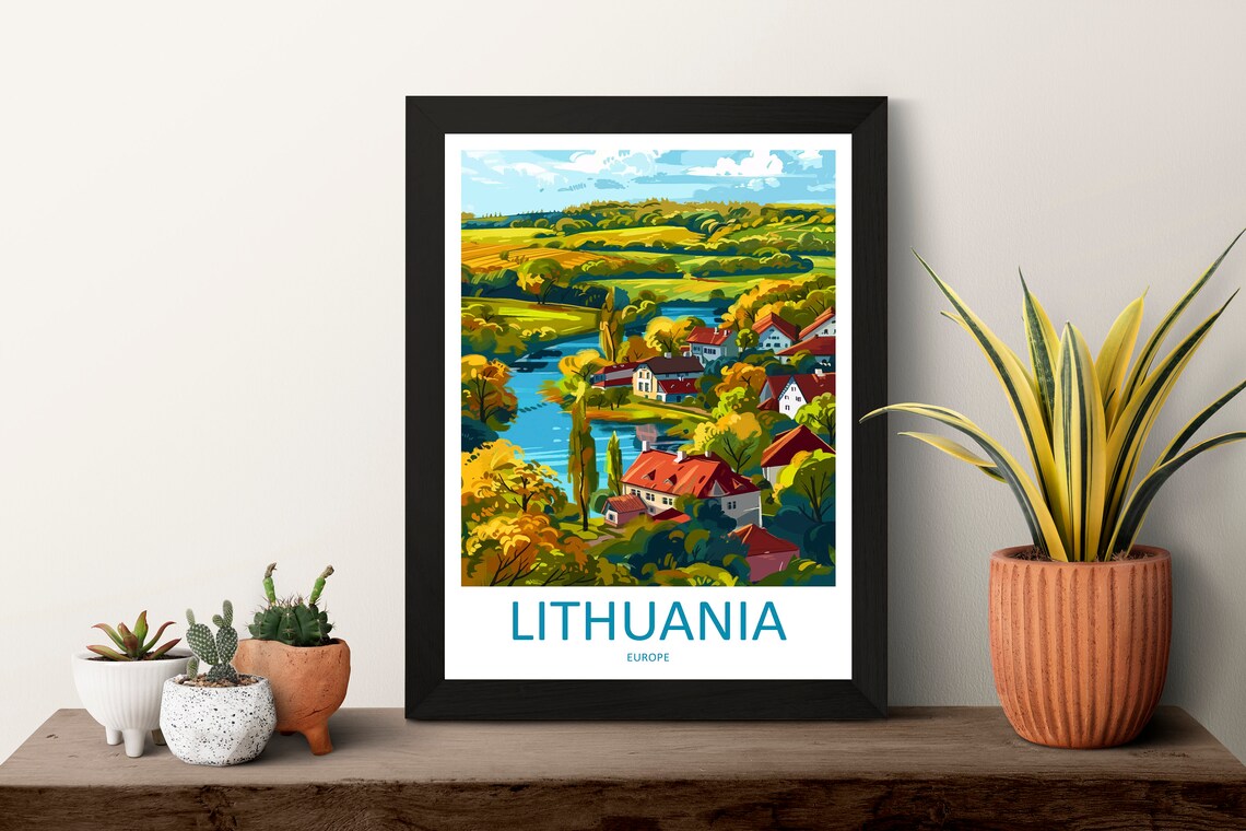 Lithuania Travel Poster, Europe Wall Art Print - Image 3