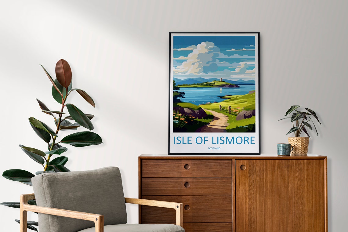 Isle Of Lismore Travel Print Wall Art Isle Of Lismore Wall Hanging Home Dcor Isle Of Lismore Gift Art Lovers Scotland Art Lover Travel Gift - Image 2