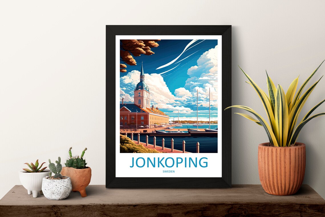 Jonkoping Travel Poster, Sweden Wall Art - Image 3