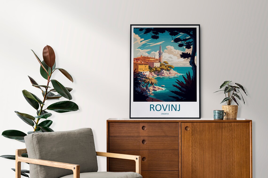 Rovinj Travel Poster, Croatia Wall Art - Image 2
