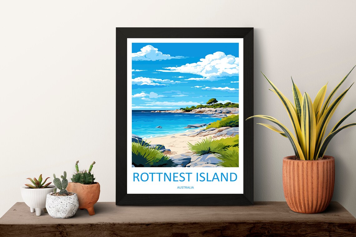 Rottnest Island Travel Poster, Australia Wall Decor - Image 3