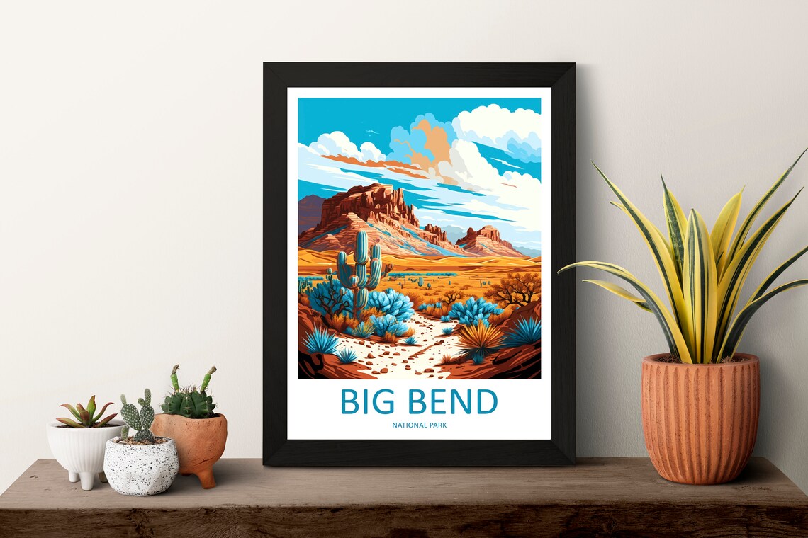 Big Bend National Park Travel Poster, Park Art - Image 3