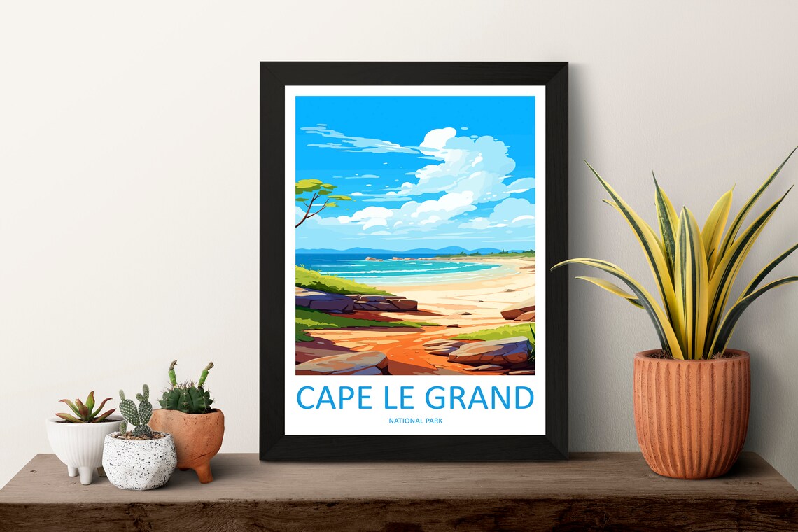 Cape Le Grand National Park Rocky Shoreline Scene Travel Poster - Image 3