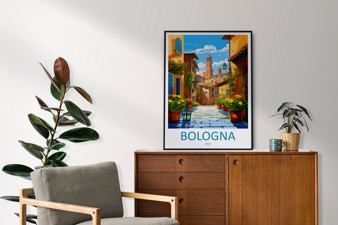 Bologna Travel Poster, Italy Wall Decor - Image 2
