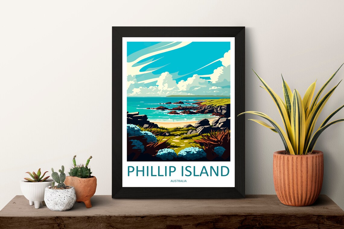 Phillip Island Travel Poster, Australia Travel Print - Image 3