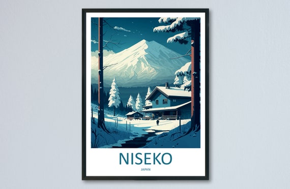 Niseko Travel Print Wall Art Niseko Wall Hanging Home Dcor Niseko Gift Art Lovers Ski Art Lover Gift Niseko Print Skiing Niseko Ski Art