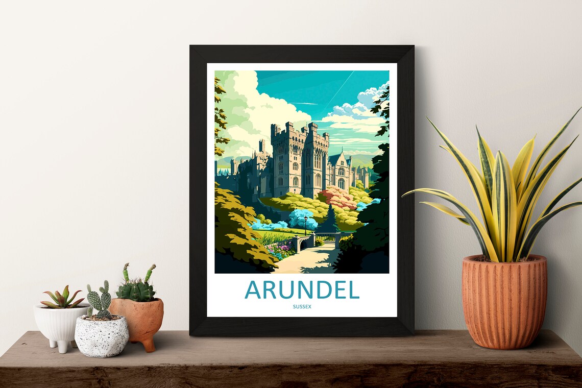 Arundel Travel Poster, Place Wall Art Print - Image 3