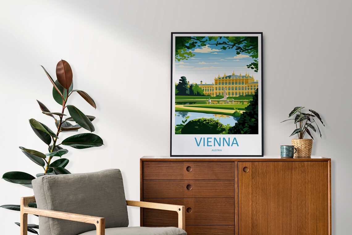 Vienna Travel Poster, Austria Wall Decor - Image 2