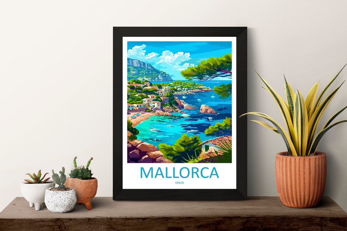 Mallorca Travel Poster, Spain Wall Art for Home - Image 3