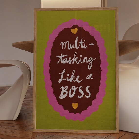 Motherhood Quotes Art Print Empowering Woman Boss Poster