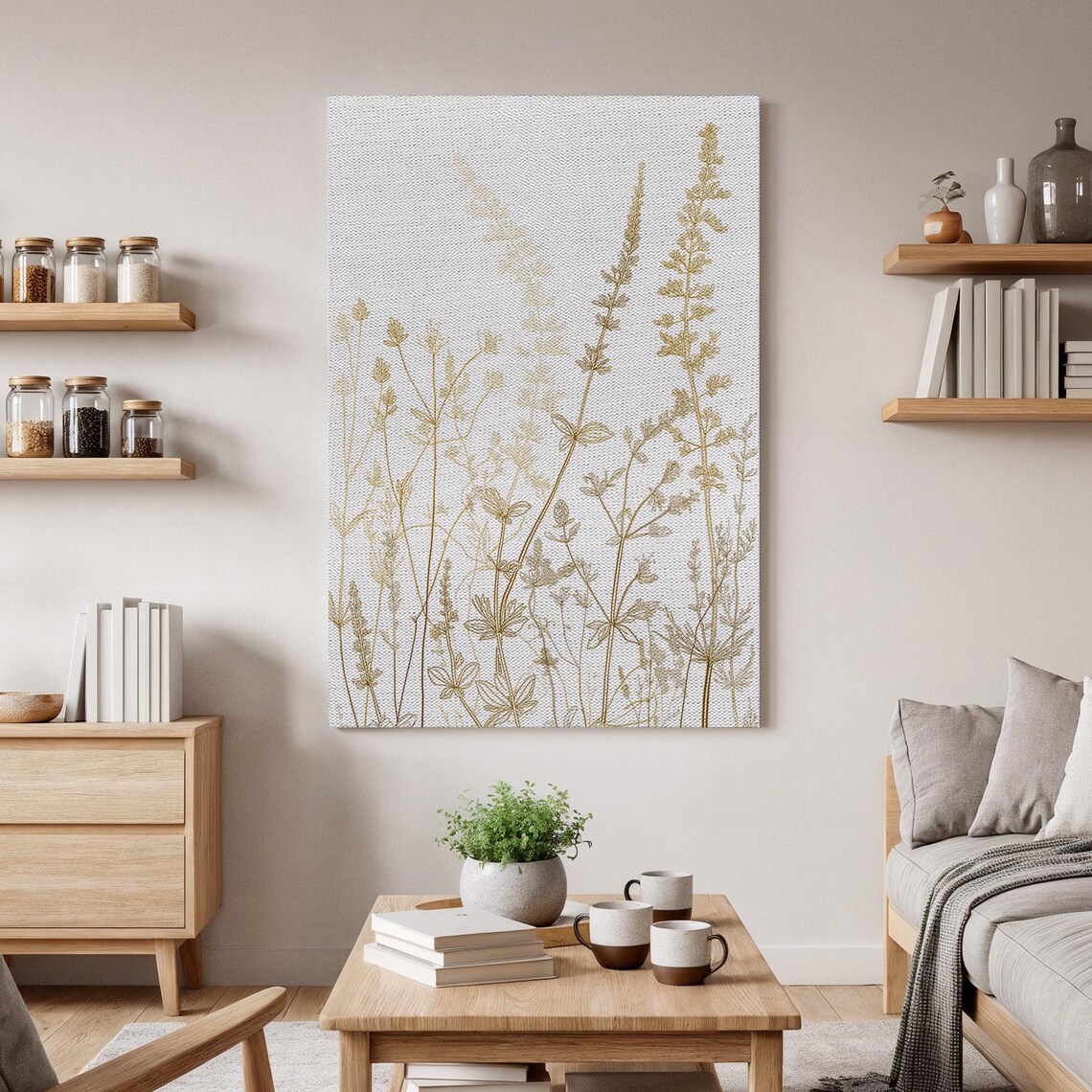 Herbal Botanical Kitchen Nature Minimal Plant Art Print