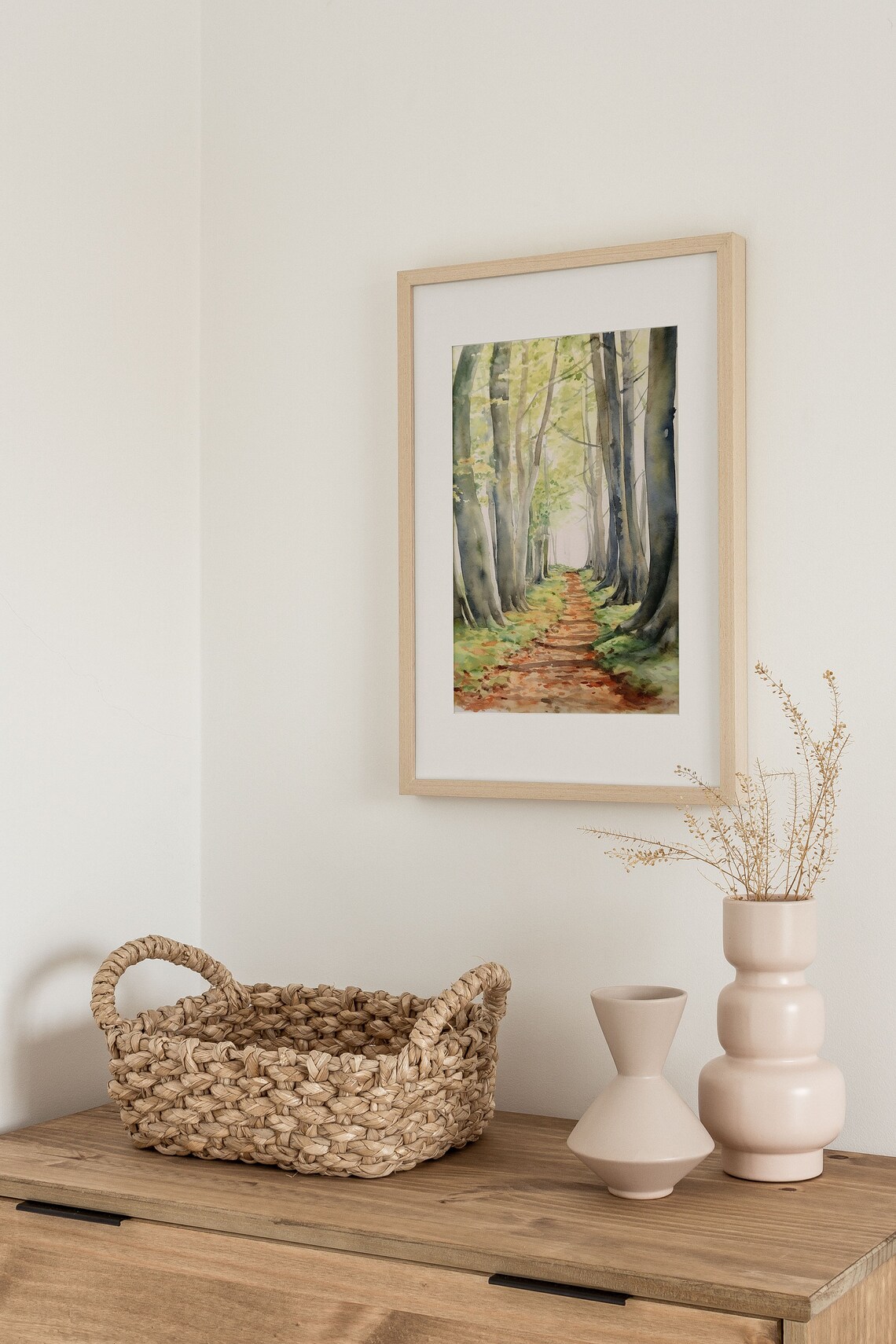 Savannah Historic District Forest Path Watercolor Art Print - Image 2