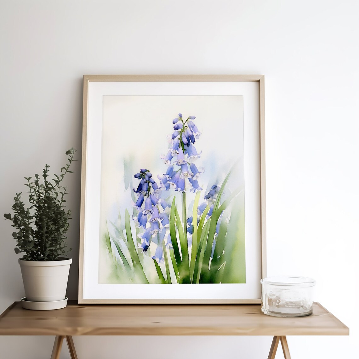 Bluebell Watercolor Botanical Floral Art Print - Image 5