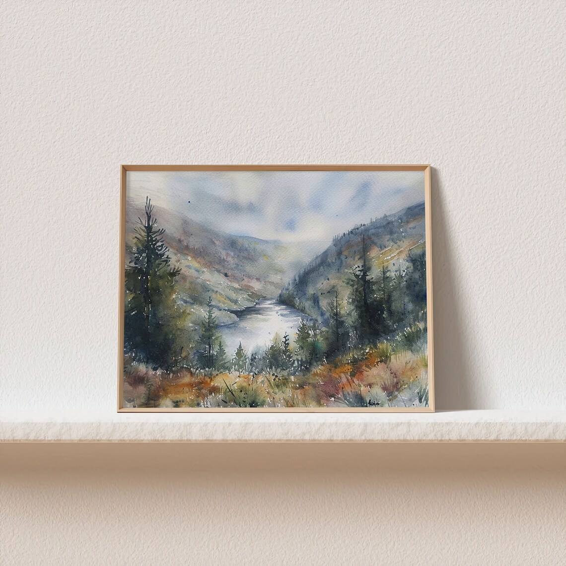 Glendalough Wicklow Watercolor Art Print, Ireland - Image 2
