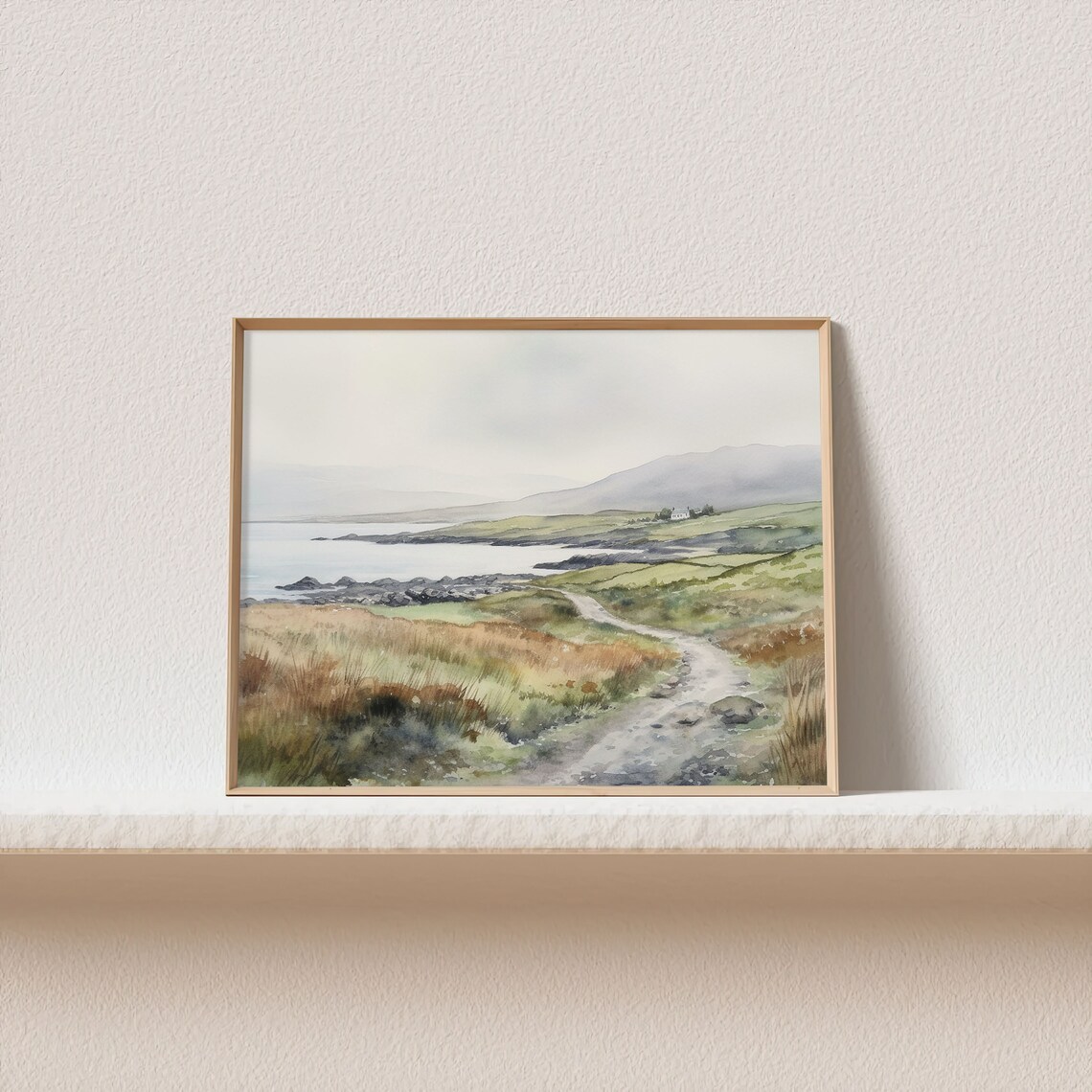 Dingle Peninsula Watercolor Landscape Art Print - Image 2
