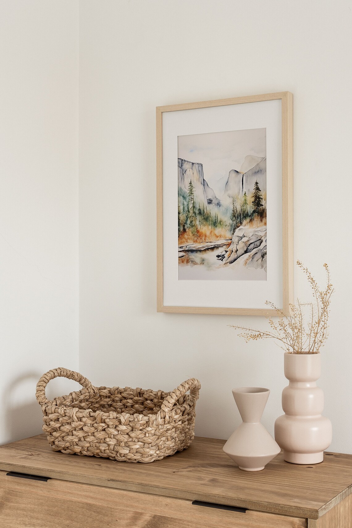 Yosemite Valley Watercolor Art Print, El Capitan - Image 3