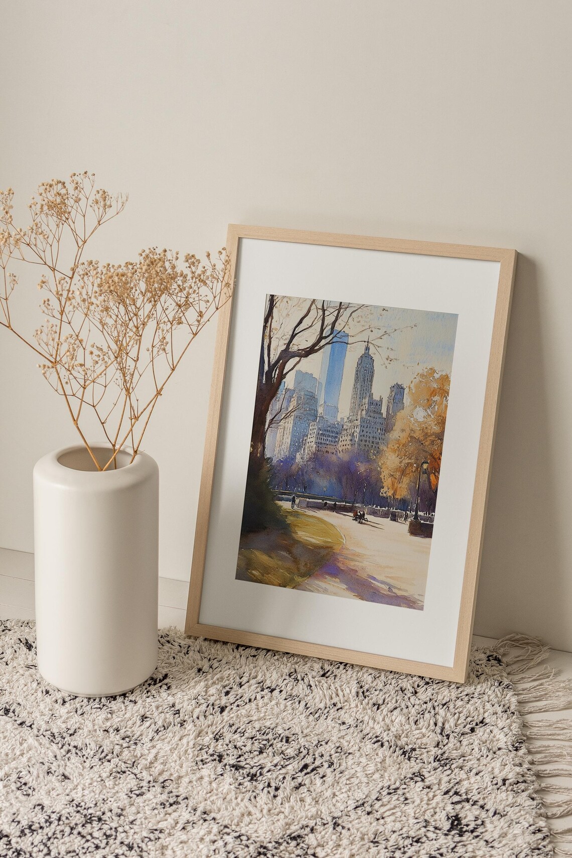 Central Park NYC Watercolor Art Print, Travel Poster - Image 3