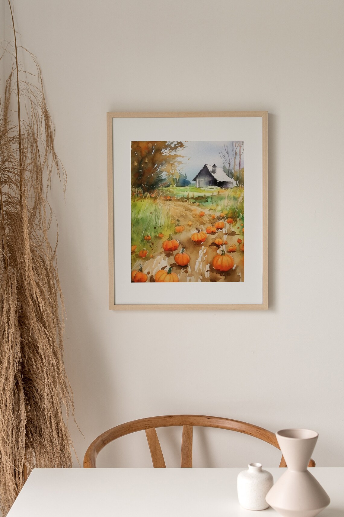 Pumpkin Patch Painting Asheville Farmhouse Art Print - Image 4