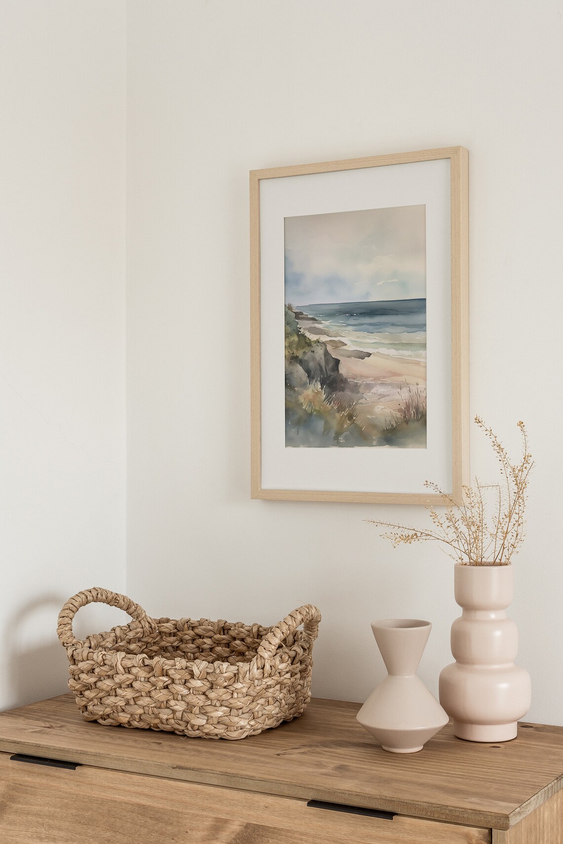 Cape May Coastal Watercolor Art Print, Seaside Decor - Image 4