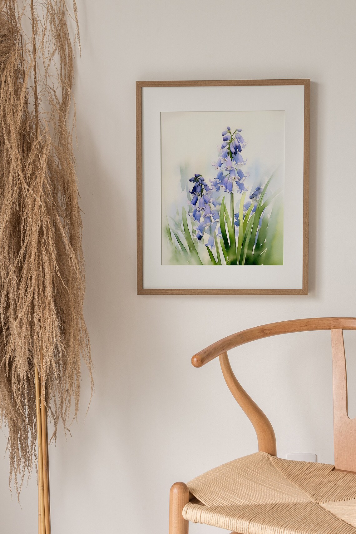 Bluebell Watercolor Botanical Floral Art Print - Image 3