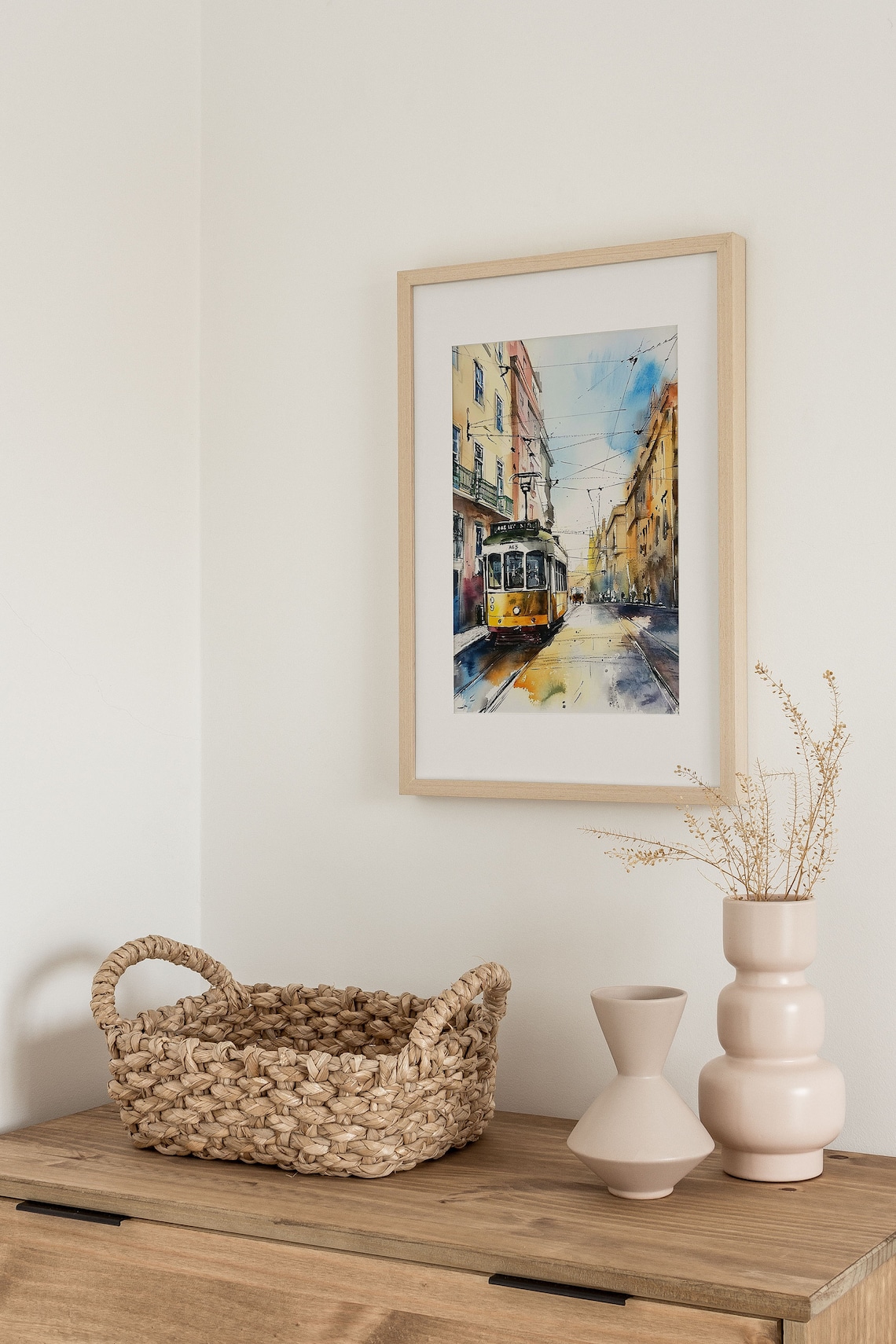 Lisbon Watercolor Art Print, Portugal Cityscape - Image 4