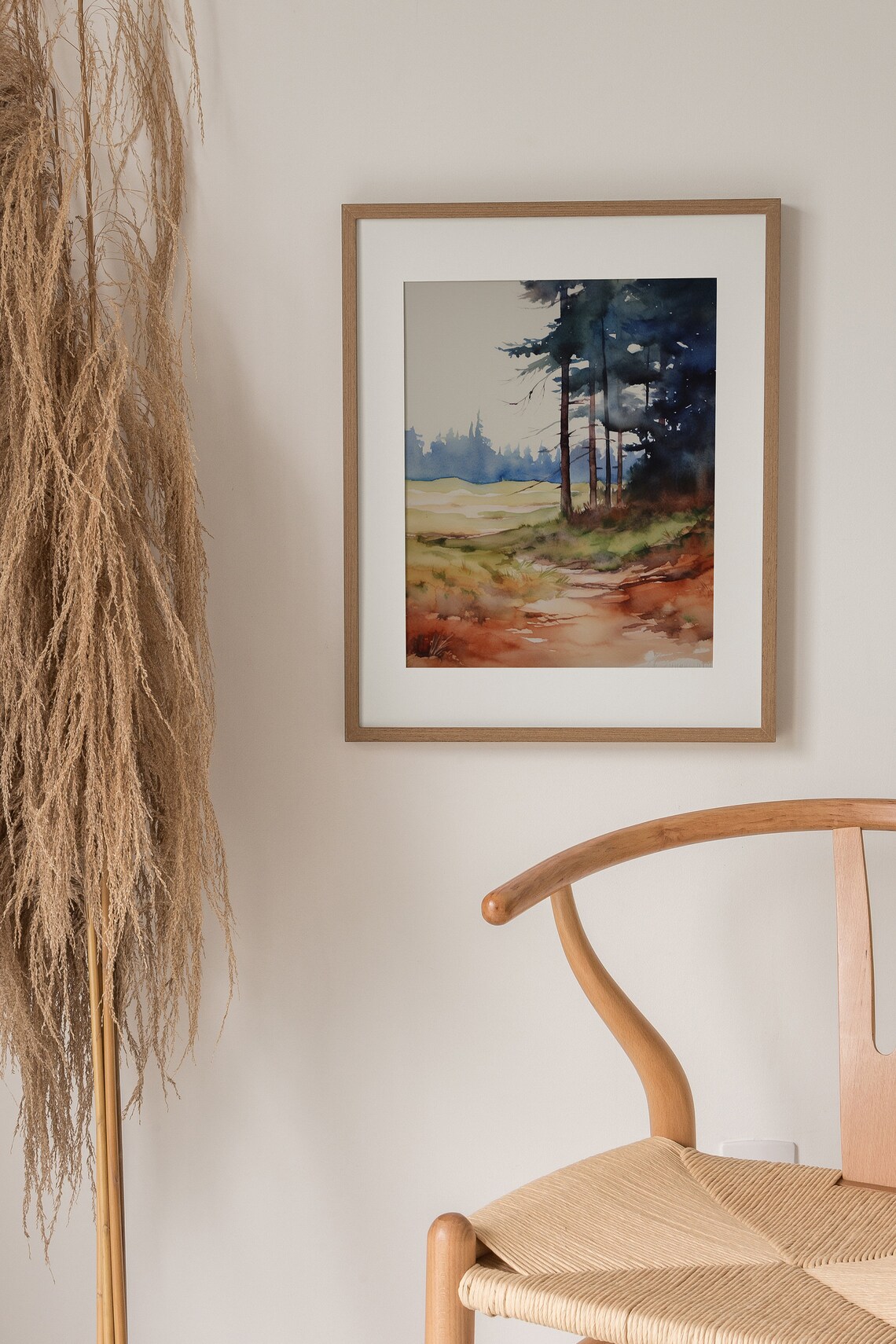 Kettle Moraine Forest Watercolor Landscape Art Print - Image 4