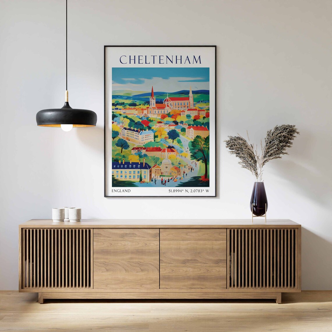 Cheltenham Travel Poster, England Wall Art Print - Image 2