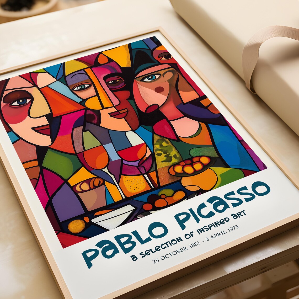 Pablo Picasso Art Exhibition Print Cubism Surrealism Poster Abstract Gallery Home Decor Face