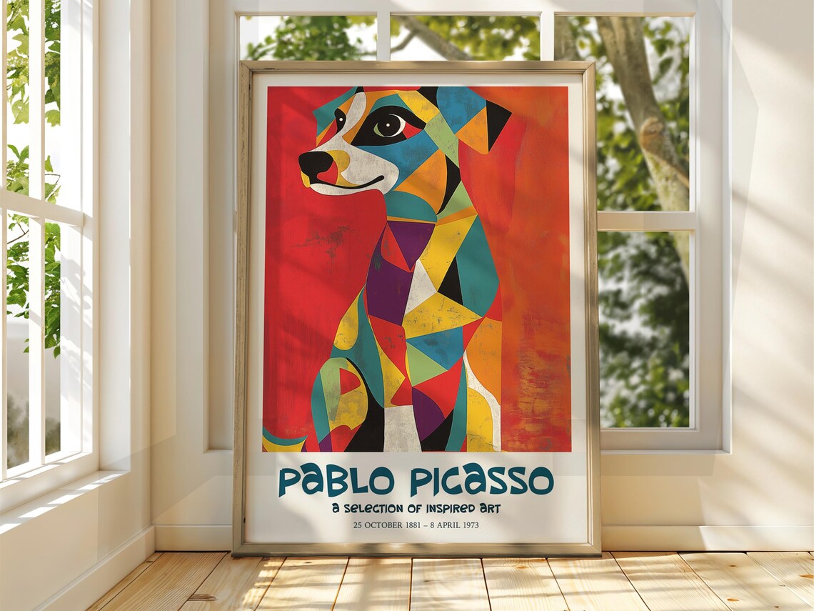 Pablo Picasso Exhibition Poster, Cubism Surrealism
