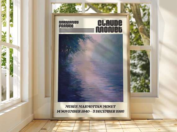 Claude Monet Morning Mist River Light Musee Marmottan Poster