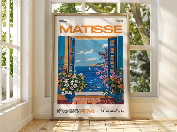 Henri Matisse Coastal Terrace Art Exhibition Print Classic Sea View