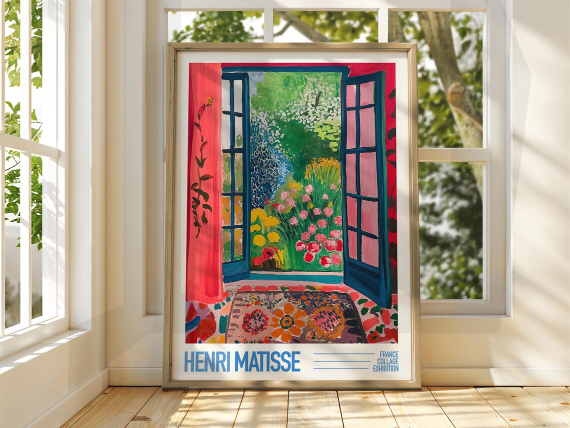 Matisse Patio Floral Art Print, Fauvism Classic