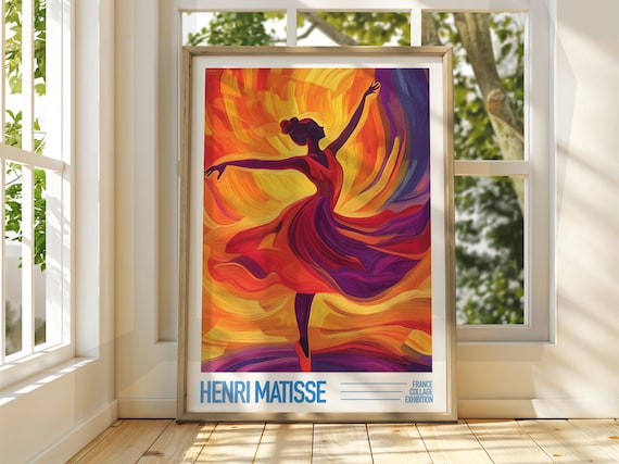 Henri Matisse Fiery Ballerina Dancer Gallery Exhibition Poster