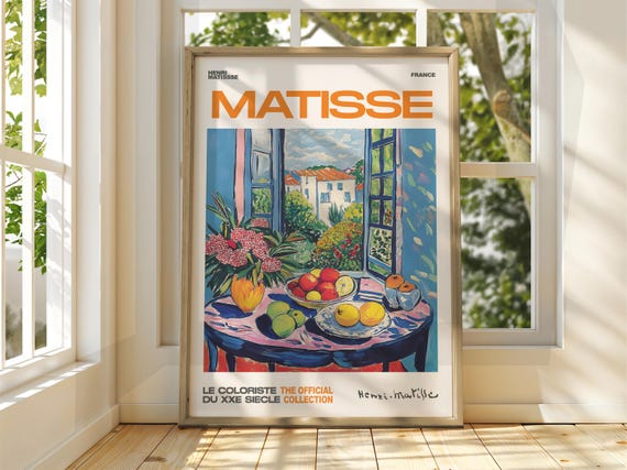 Henri Matisse Floral Patio Art Exhibition Print Gallery Classic Fauvism Painting