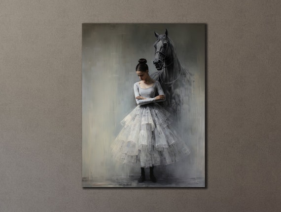 Ballerina Print Art Dancer Wall Art Ballerina Painting On Modern Printing Art Gift For Her Woman Dancer Wall Decor