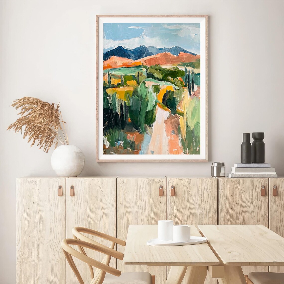 Arizona Desert Mountains Landscape Oil Painting Southwestern Poster - Image 5
