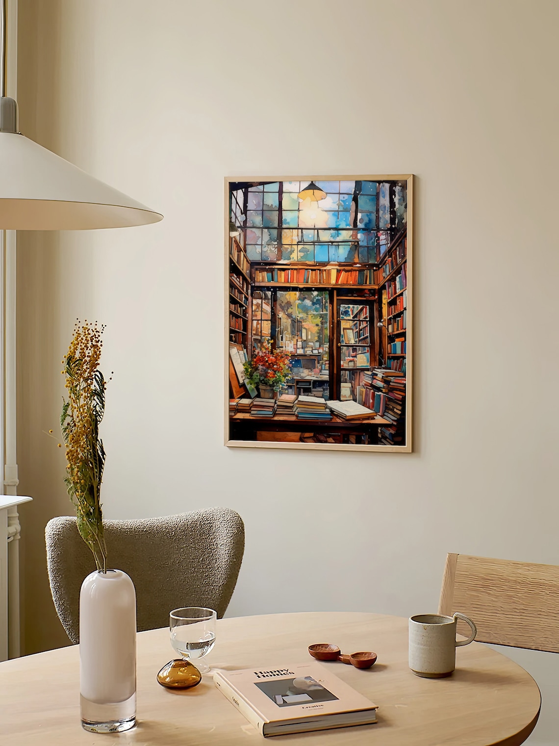Bookstore Watercolor Painting, New York City Art Print - Image 2