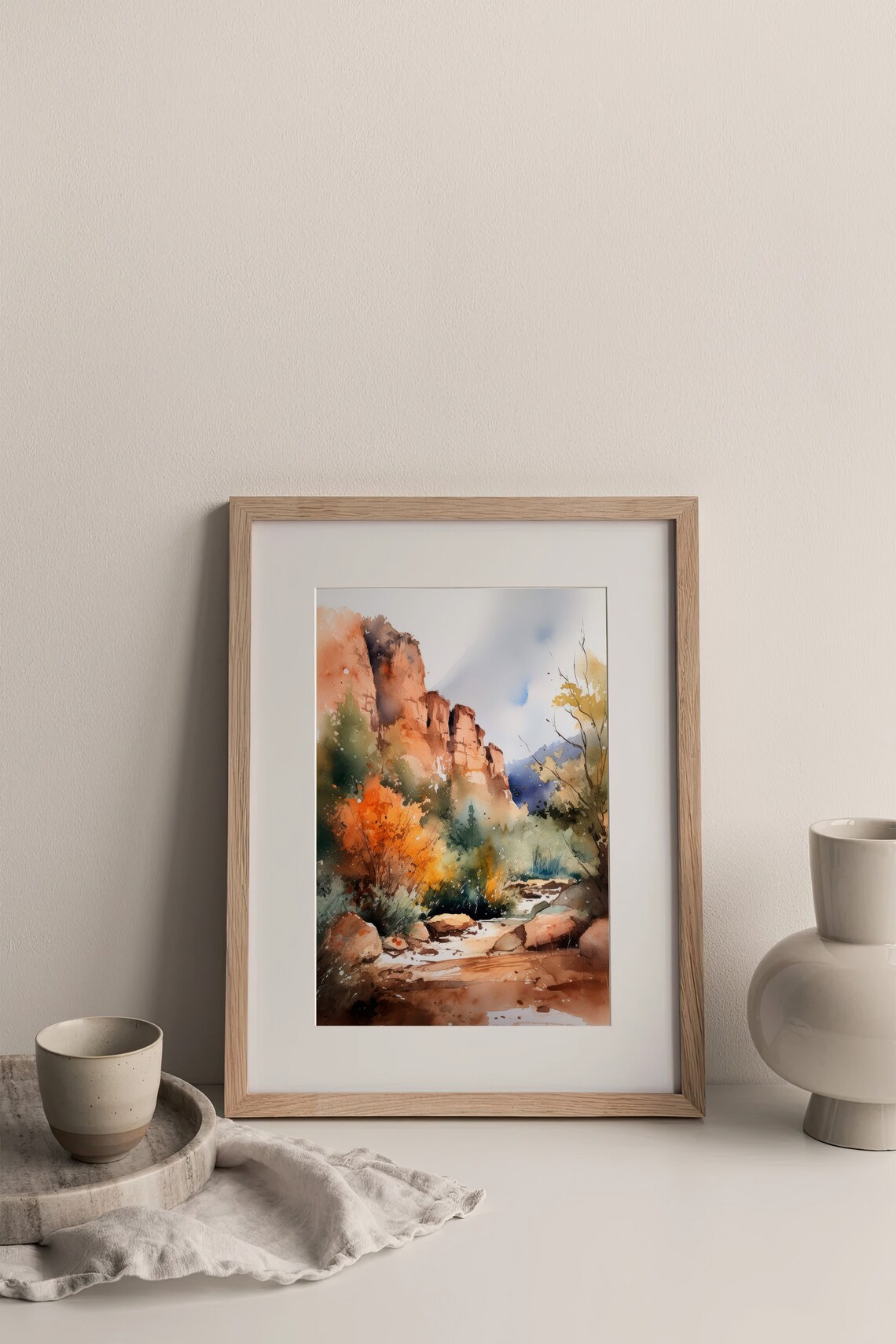 Colorado Springs Watercolor Art Print, Mountain Landscape - Image 4