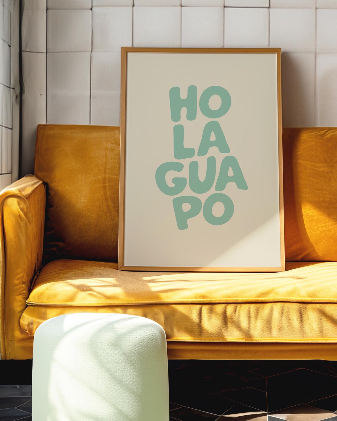 Hola Guapo Minimalist Love Quote Art Print - Image 3