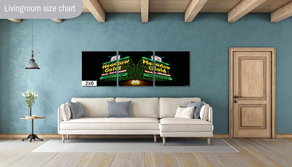 Tulsa Meadow Gold Sign, Route 66 Travel Poster - Image 3