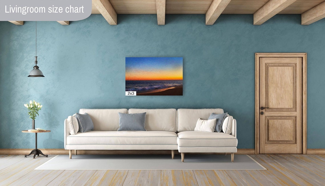 Fiery Ocean Sunset Waves on the Shore Vibrant Sky Travel Poster - Image 4