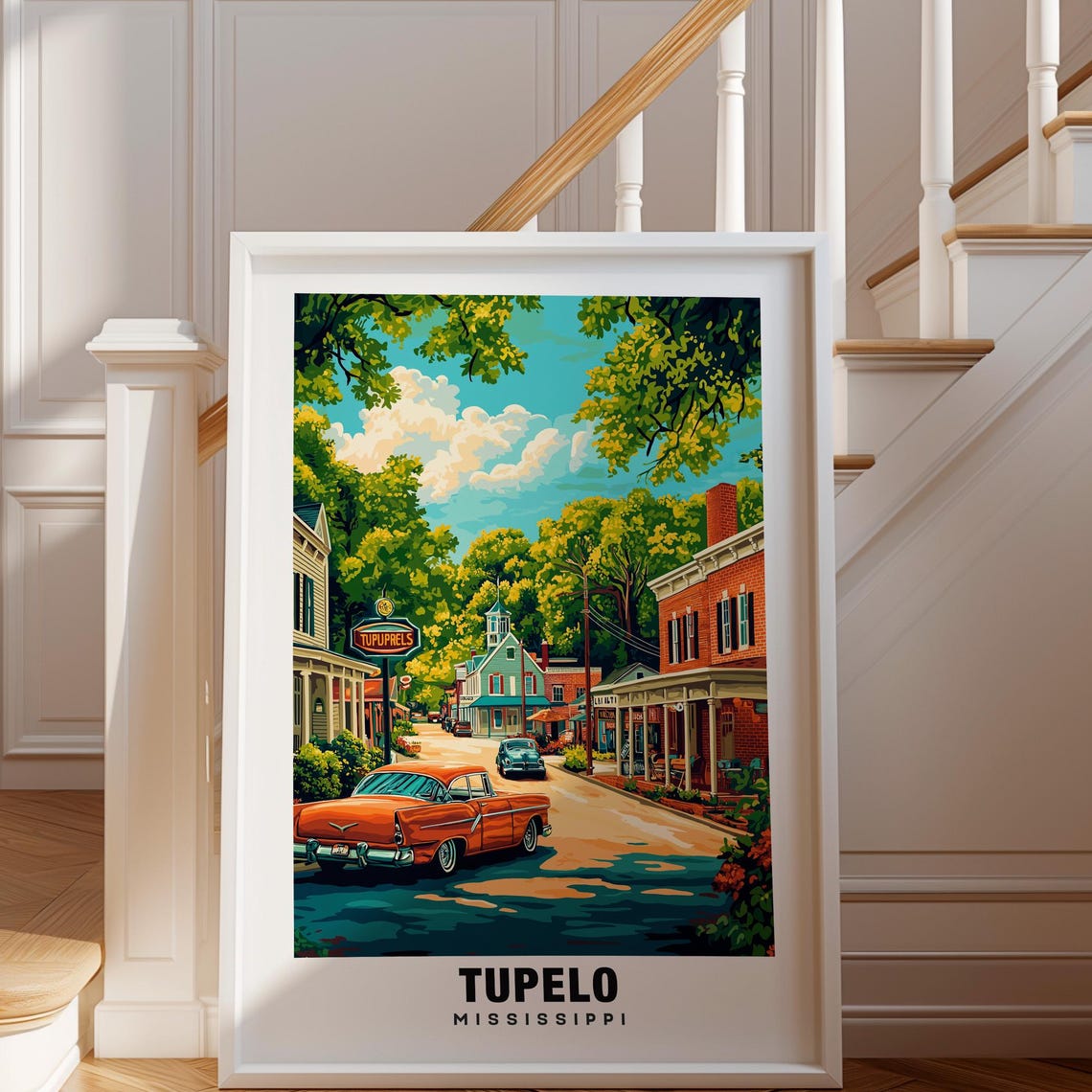 Tupelo Print Mississippi Poster Tupelo Views Tupelo Art Mississippi Charm Tupelo Beauty Historic Town Scenic Landscape Cultural Art