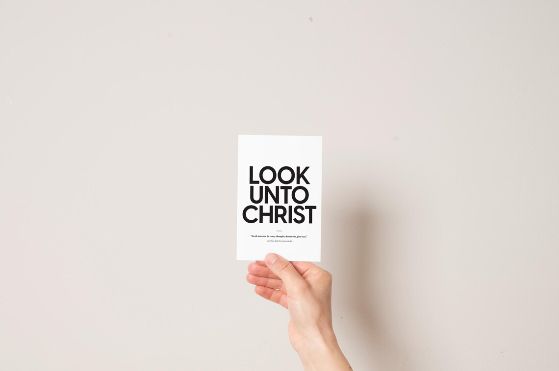 Look Unto Christ 2025 LDS Youth Theme Art Print - Image 2