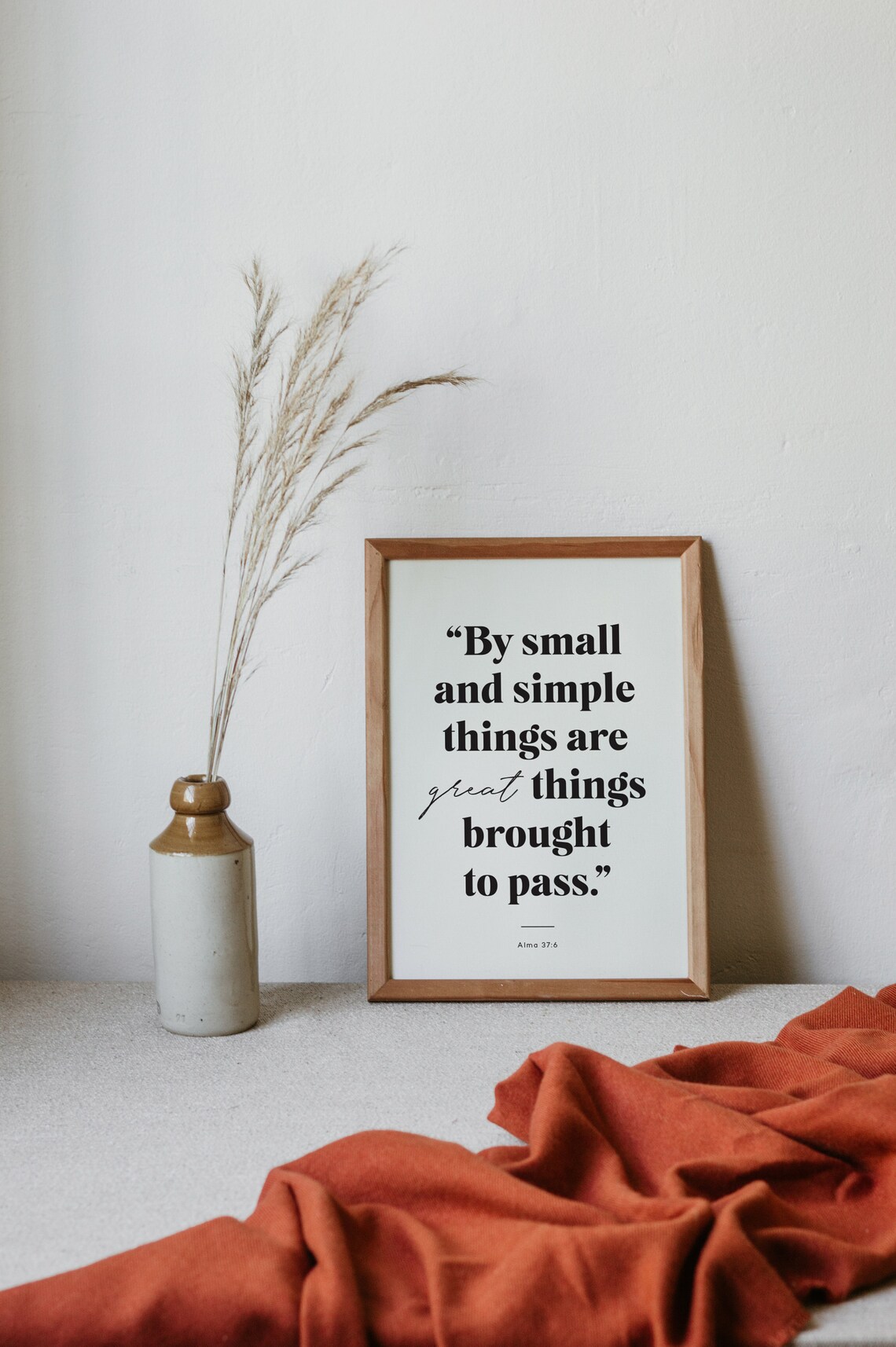 By Small And Simple Things LDS Quote Art Print - Image 2