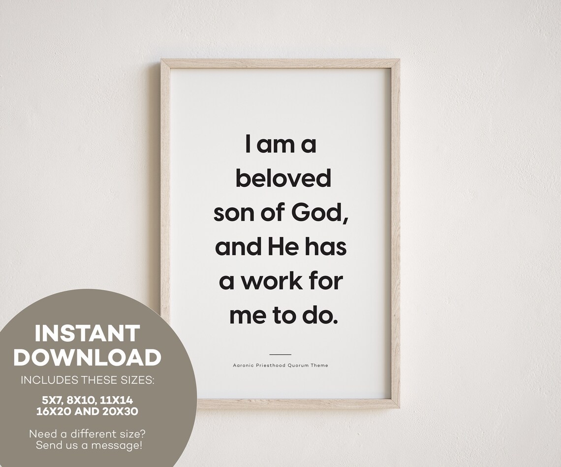Aaronic Priesthood Theme LDS Youth Art Print - Image 2