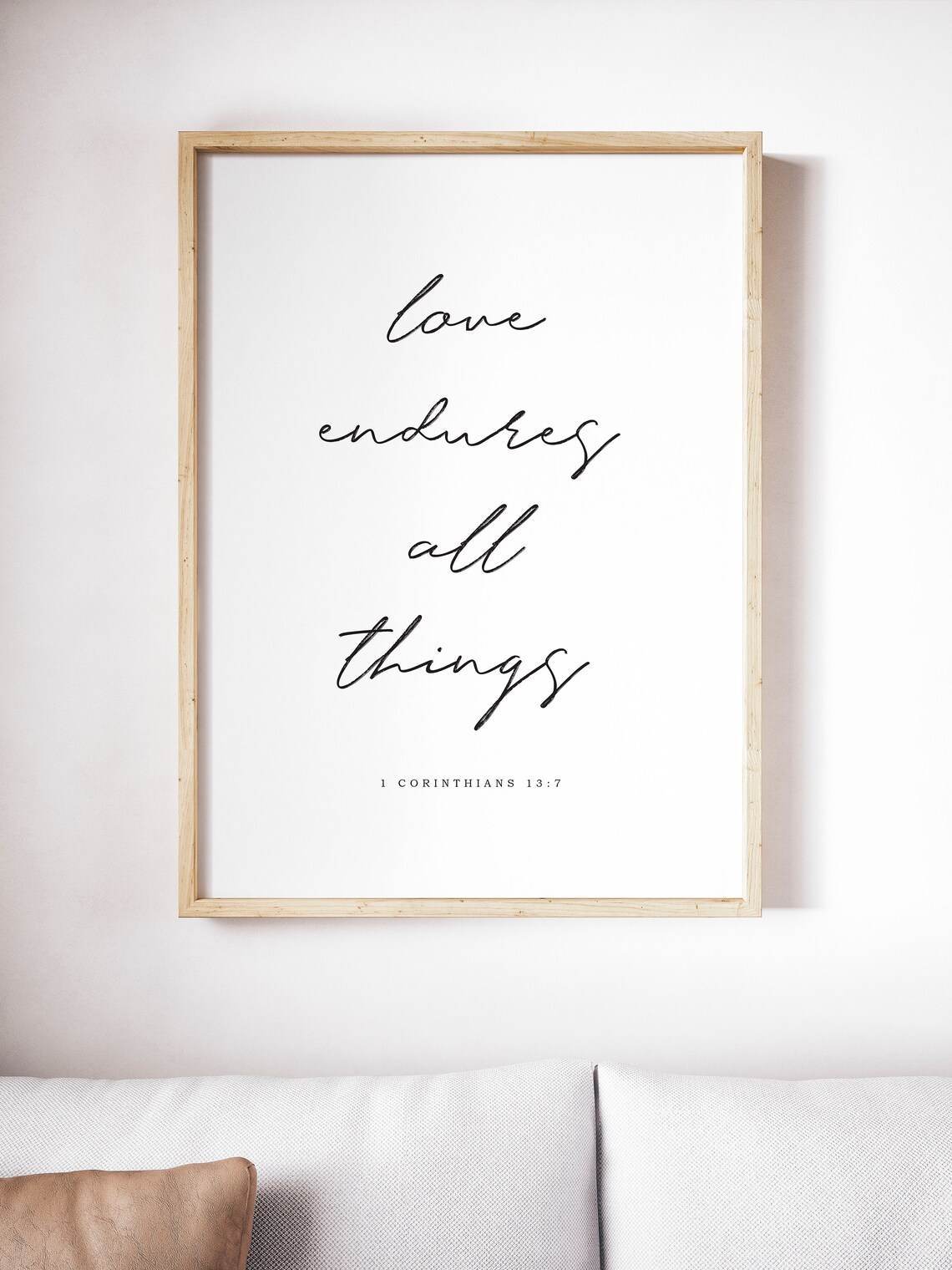 1 Corinthians 13, Christian Bible Verse Art Print - Image 2