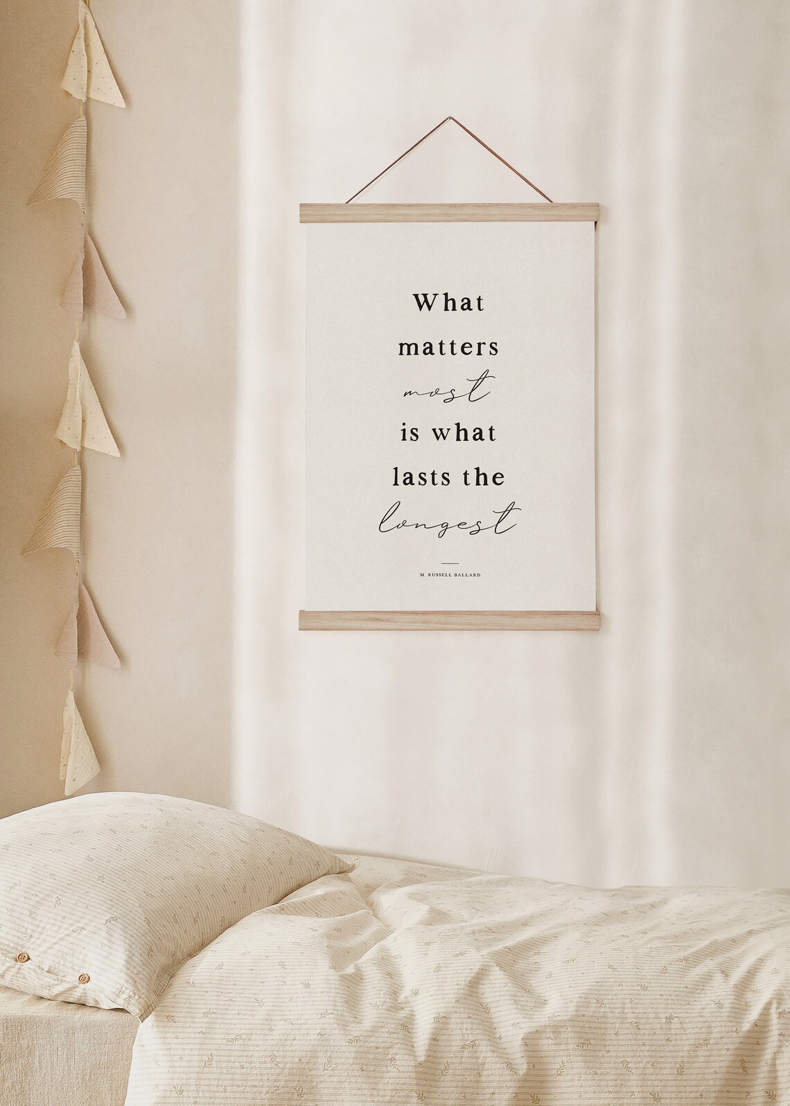 What Matters Most Lasts The Longest LDS Quote Art Print - Image 2